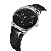 Black Dial 42mm RGA82B0-2 Automatic Mechanical Movement Dress Watches For Men - REEF TIGER Seattle Navy 2 Vintage Watch